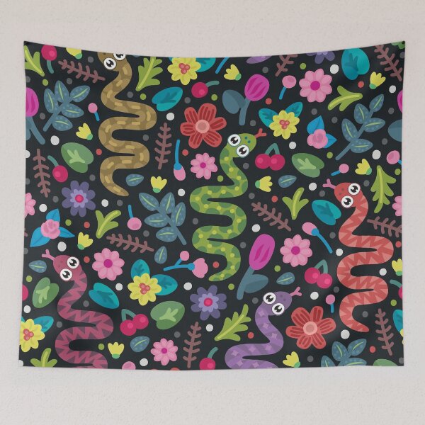 Item preview, Doodle Snakes And Flowers designed and sold by Vector Scout Lab.