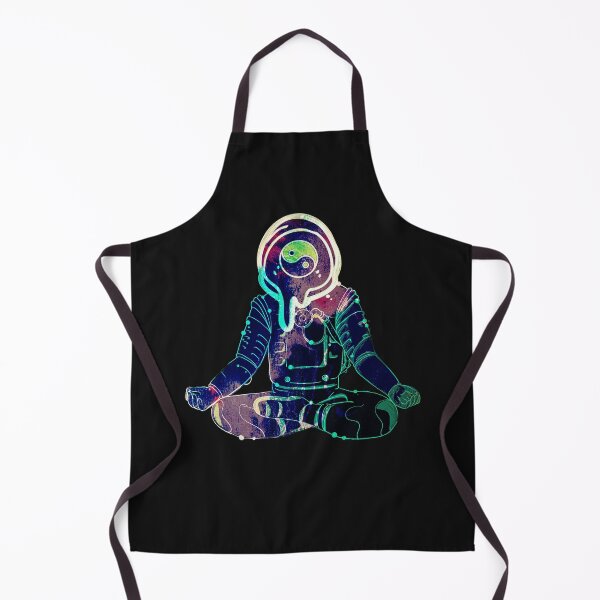 Item preview, Colorful Yin Yang Meditating Astronaut designed and sold by SpaceArt1.