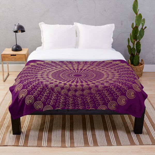 Item preview, Geometric Purple/Gold Spiral designed and sold by Designs-by-KC.