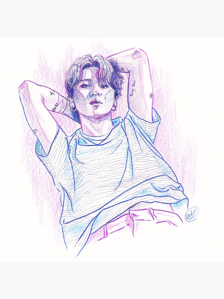 BTS 커뮤니티 포스트 - #my_favorite_face_of_jimin my muse! (^з^)-☆ whenever I feel  demotived and uncreative it's always drawing jimin that makes me feel  inspired again, he's the first person I draw after not