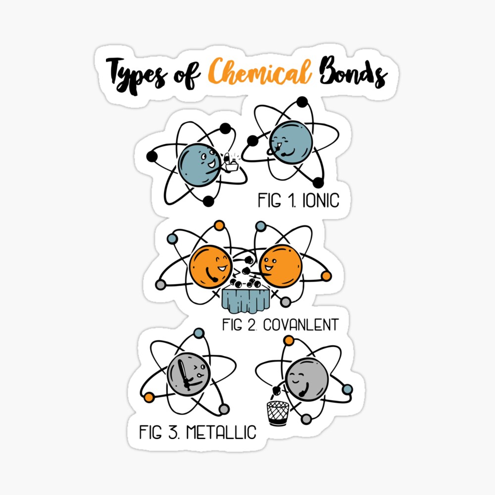 Types Of Chemical Bonds - Funny Chemistry Student Gift Types Of Chemical Bonds - Funny Chemistry Student Gift