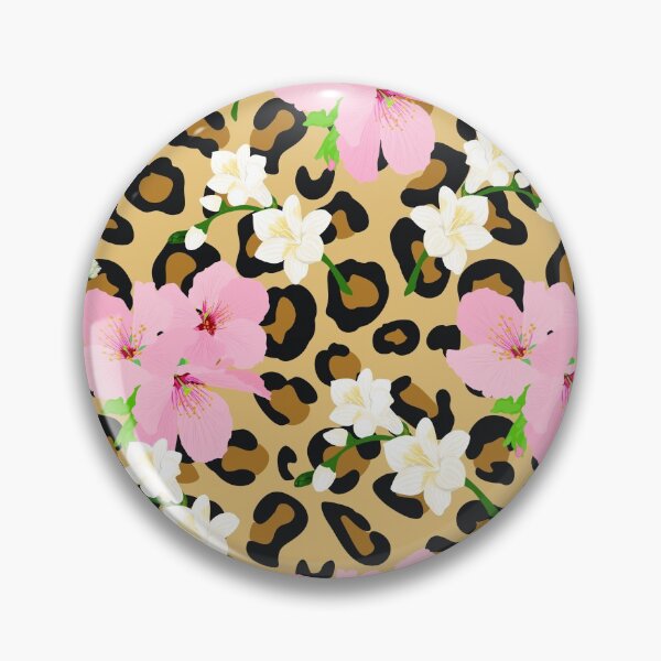 Aperçu de l'œuvre Motif guépard floral créée et vendue par IMFearfullyMade.