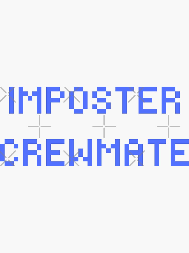 Crewmate, Imposter blue Sticker Sticker