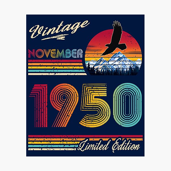 Item preview, November 1950 Birthday designed and sold by GreenSplash.