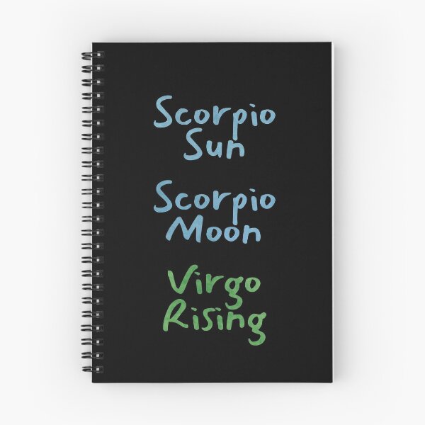 Item preview, Scorpio Sun Scorpio Moon Virgo Rising Text designed and sold by leomooncreates.