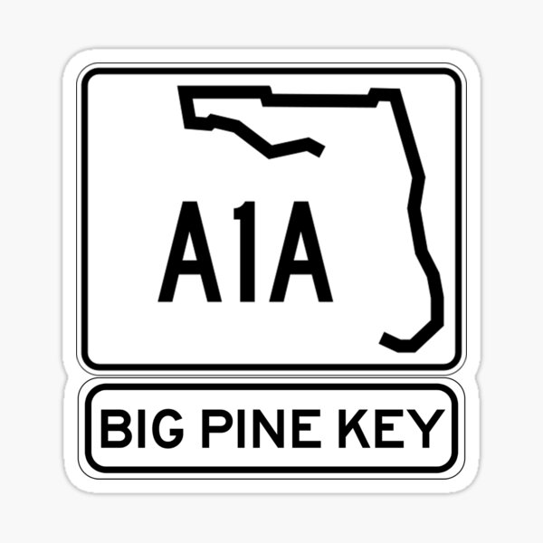 A1A - Big Pine Key Sticker