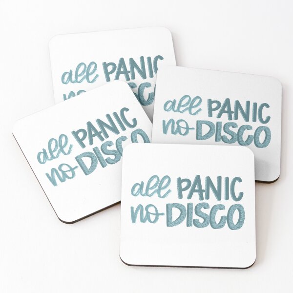 Item preview, All Panic, No Disco Funny Calligraphy Design - Blue designed and sold by Sarah Stone.