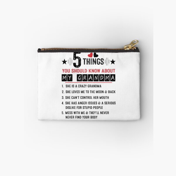 Item preview, 5 Things You Should Know About My Grandma Funny Family Grandma Lover Grandson Granddaughter designed and sold by Md. Manjur Ahamed.