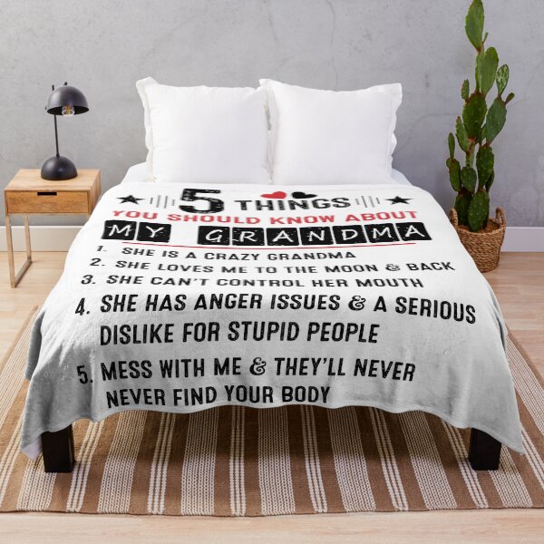 Item preview, 5 Things You Should Know About My Grandma Funny Family Grandma Lover Grandson Granddaughter designed and sold by Md. Manjur Ahamed.