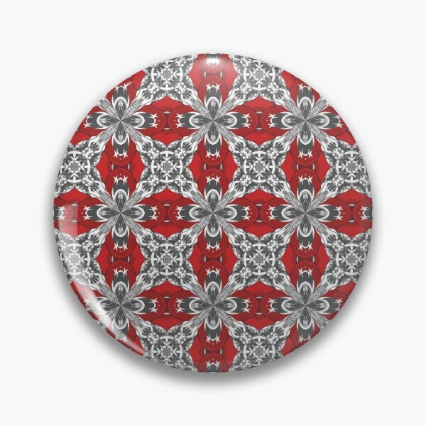 Item preview, Red Black Grey and White Repeat Tile Pattern designed and sold by taiche.