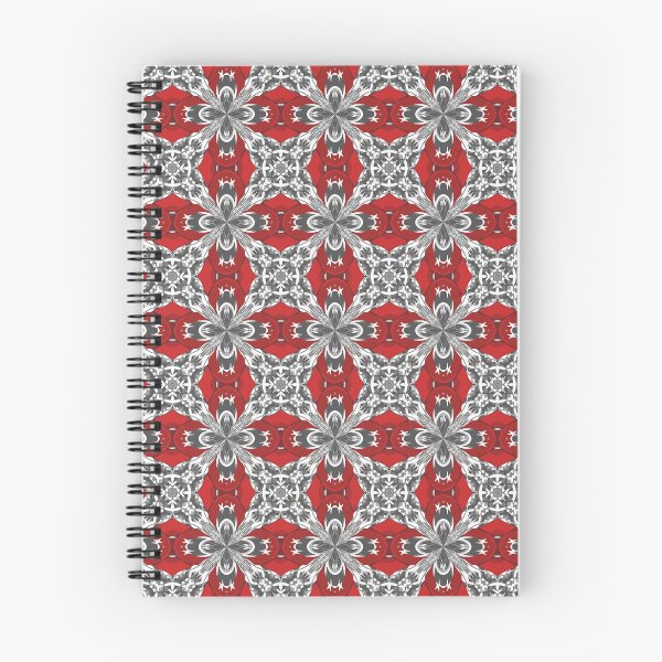 Item preview, Red Black Grey and White Repeat Tile Pattern designed and sold by taiche.