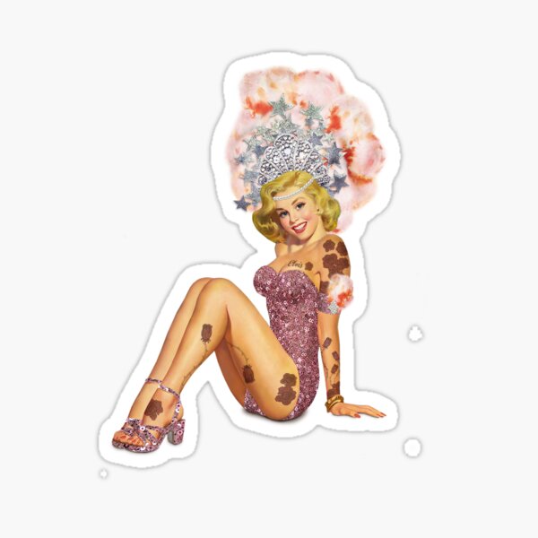 Showgirl Pin-up Sticker