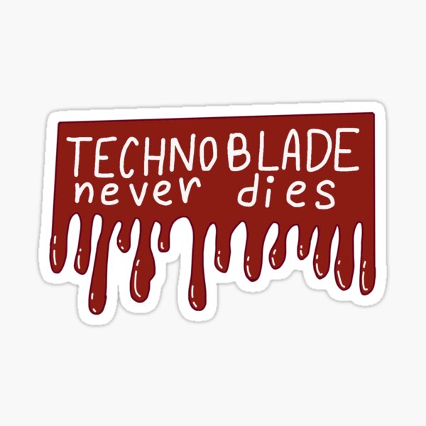 Technoblade Never Dies 5PCS Stickers for Home Wall Funny Kid Anime Stickers  Bumper Decorations Cute Background Luggage Window