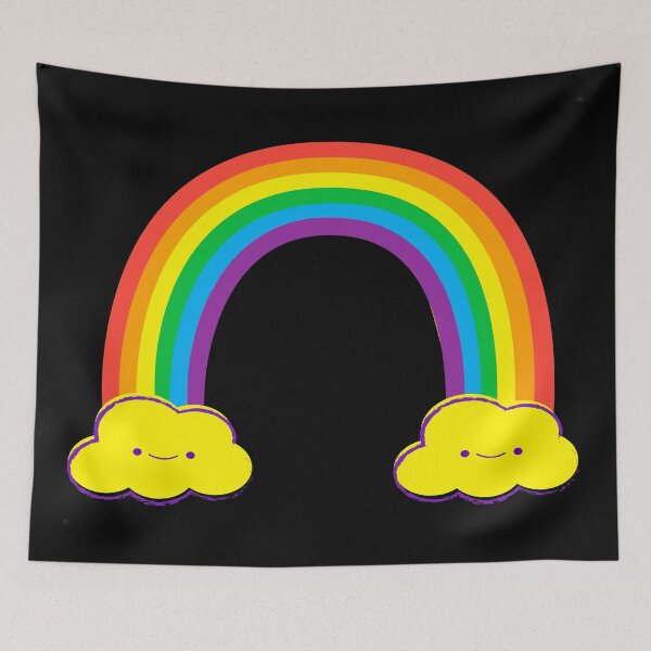 Item preview, Adorable Rainbow Clouds designed and sold by TrueTrippyArts.