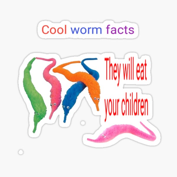 Cool worm facts Sticker
