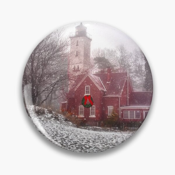 Item preview, Christmas at Presque Isle Lighthouse - Erie, PA designed and sold by Kathy Weaver.