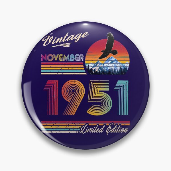 Item preview, November 1951 Birthday designed and sold by GreenSplash.