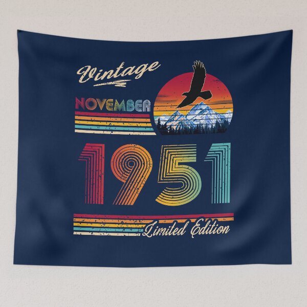 Item preview, November 1951 Birthday designed and sold by GreenSplash.