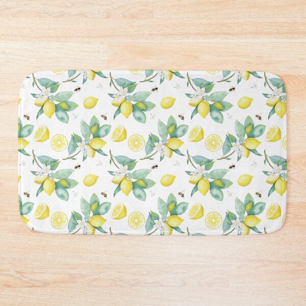 Item preview, Lemons, olives and bees designed and sold by Marinadraws.