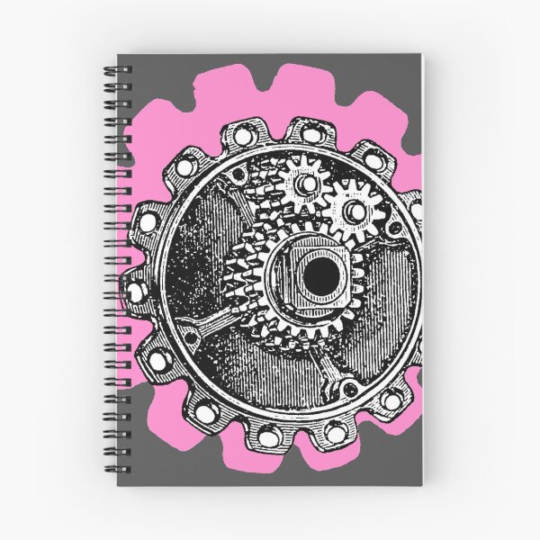 Item preview, Vintage Mechanical Gear Motif (Bubblegum Pink) designed and sold by TheEditrix.