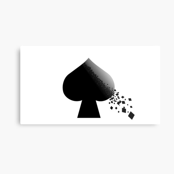 Ace Of Spades Metal Prints Redbubble
