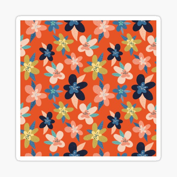 Autumn Fat Floral Sticker