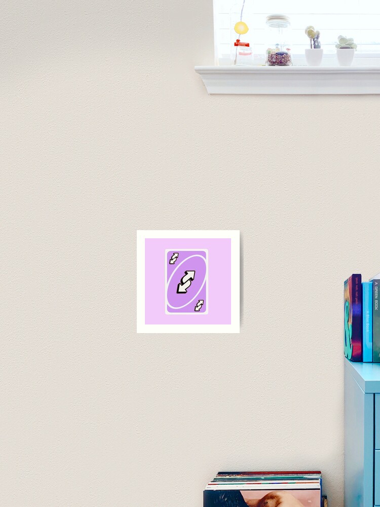 Pastel Purple Uno Reverse Card Sticker for Sale by PeacePlanet