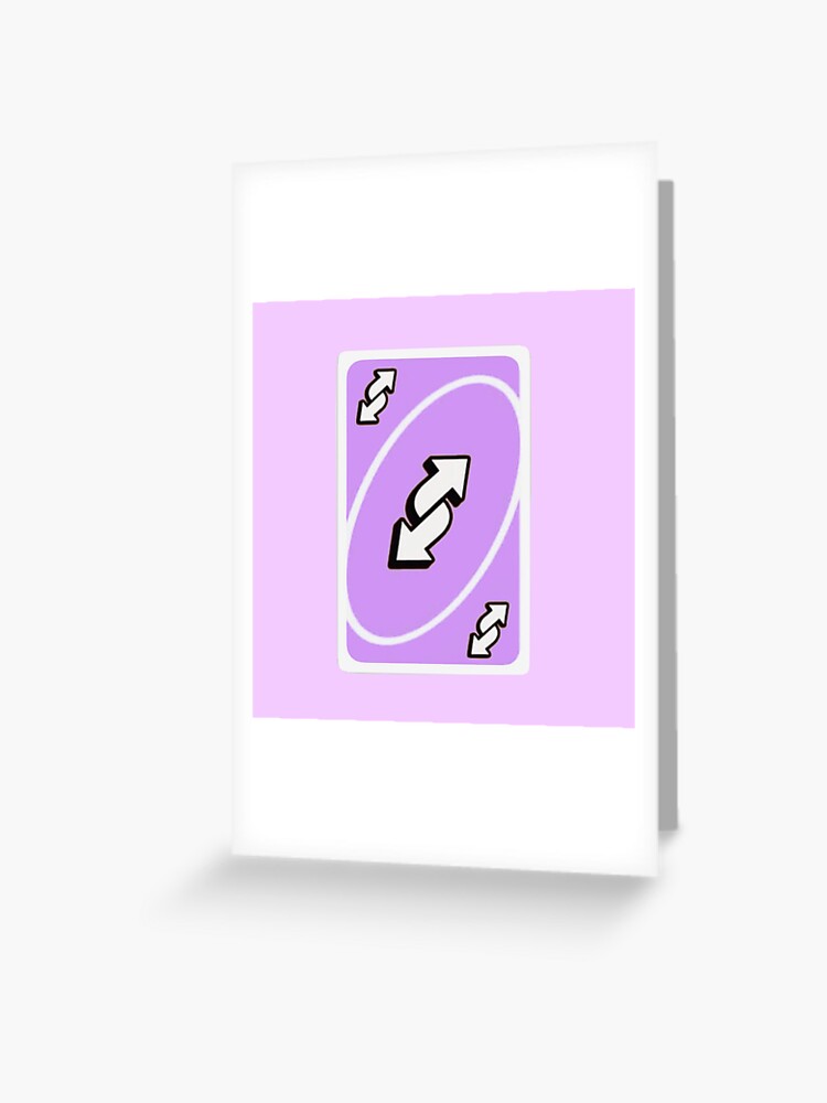 Pastel Purple Uno Reverse Card Sticker for Sale by PeacePlanet