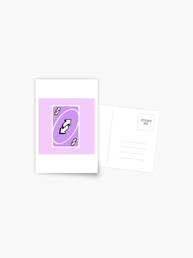 Pastel Purple Uno Reverse Card Sticker for Sale by PeacePlanet