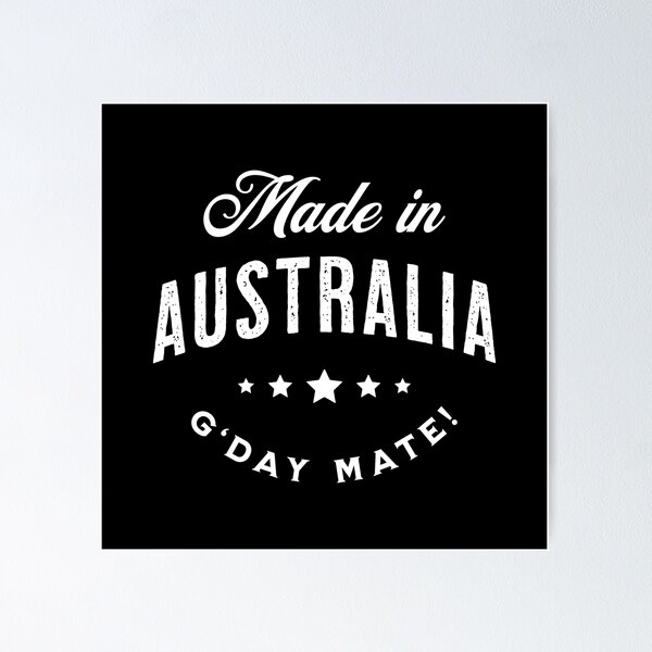 Item preview, Made In Australia - Vintage Logo Text Design designed and sold by VicEllisArt.
