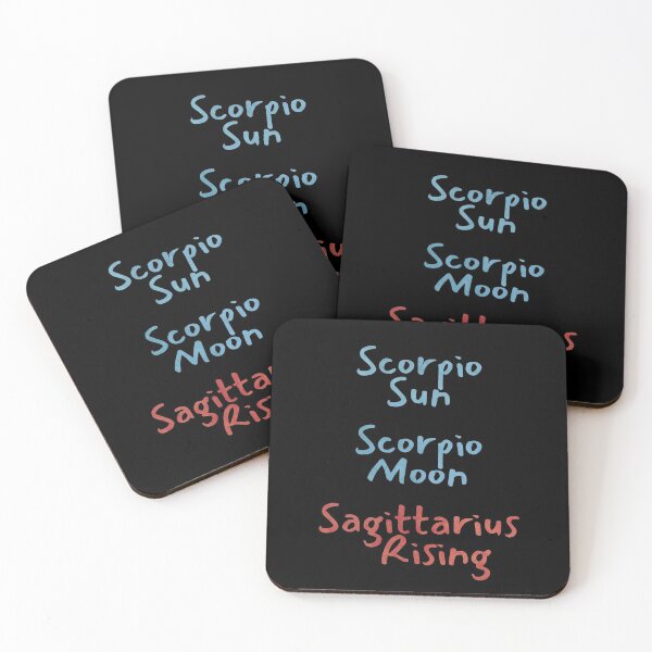 Item preview, Scorpio Sun Scorpio Moon Sagittarius Rising Text designed and sold by leomooncreates.
