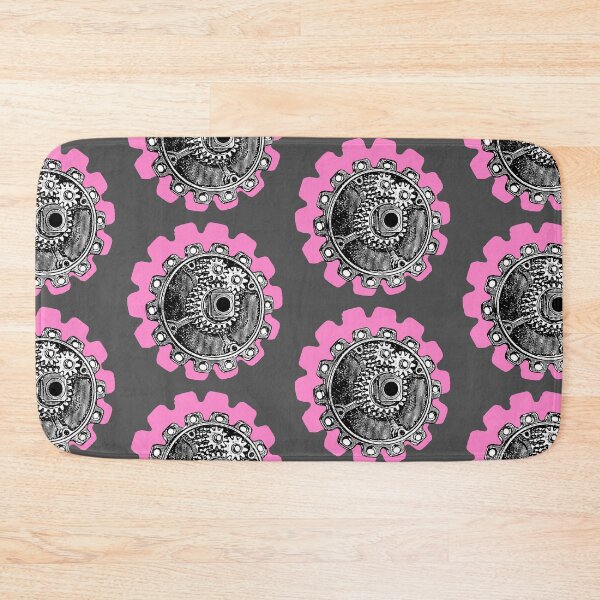 Item preview, Vintage Mechanical Gear Motif (Bubblegum Pink) designed and sold by TheEditrix.