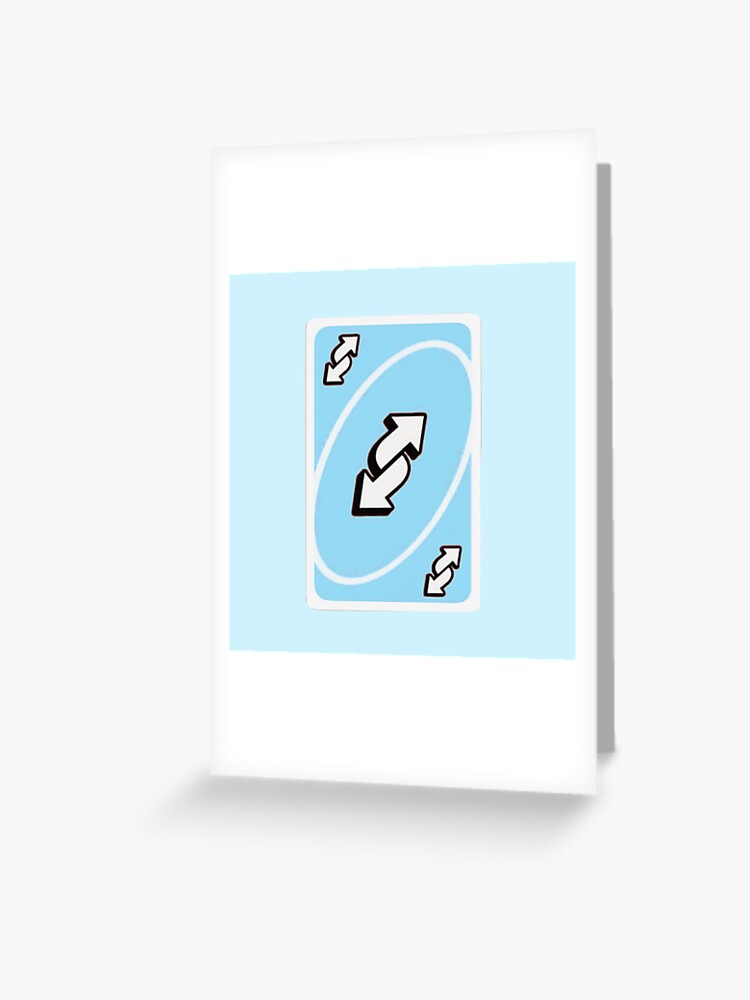 Pastel Green Uno Reverse Card | Greeting Card