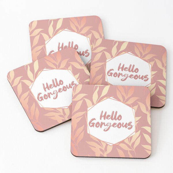 Item preview, Hello Gorgeous Rose Gold Pattern Leaf designed and sold by MA DESIGNS.