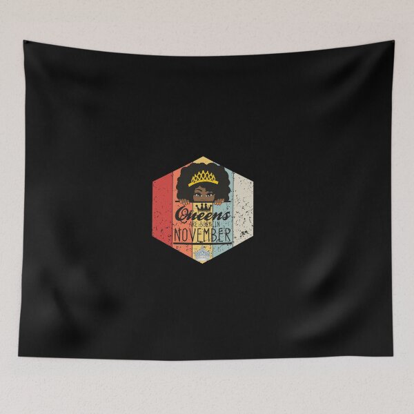 Item preview, QUEENS R BORN IN NOVEMBER: Funny vintage retro Birthday design. designed and sold by fajali master.