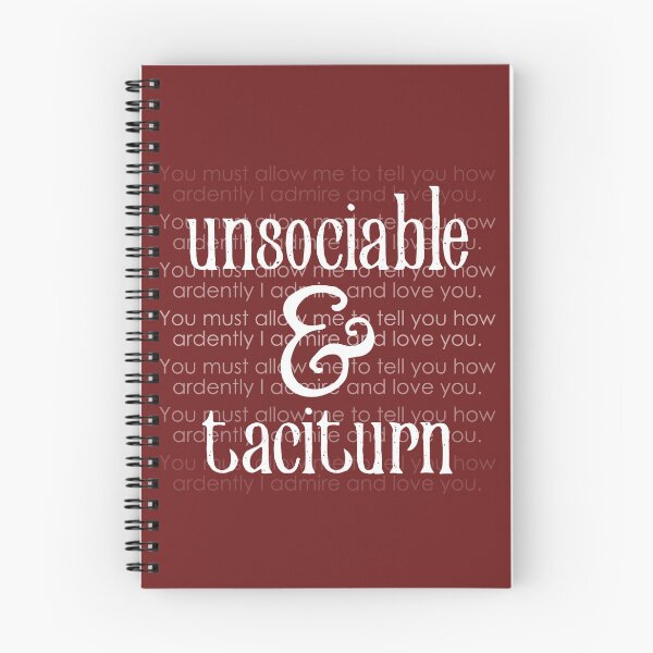 Item preview, Unsociable & Taciturn - Pride and Prejudice designed and sold by mymymagic.