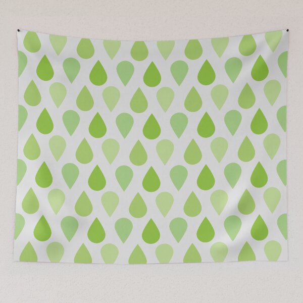 Item preview, Raindrops and Teardrops - Shades of Green designed and sold by redparrotdesign.