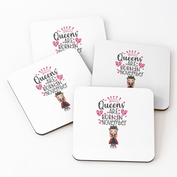 Item preview, QUEENS R BORN IN NOVEMBER: Funny vintage retro Birthday design. designed and sold by fajali master.