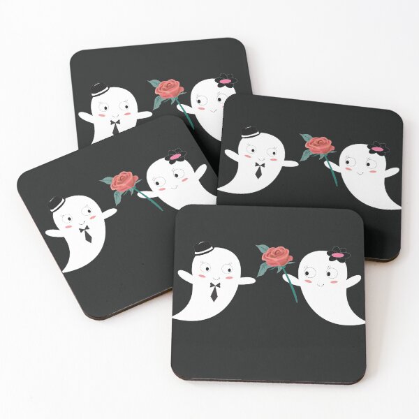 Item preview, cute halloween ghost proposing each other for the holiday designed and sold by Rajpramanik.