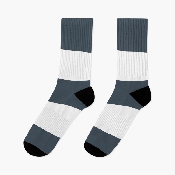 Item preview, Large CHARCOAL GREY and WHITE Horizontal STRIPES designed and sold by RachelMacht.