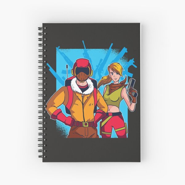 Cuadernos De Espiral Personajes Fortnite Redbubble - que hace esta espiral de energia en el espacio roblox dragon