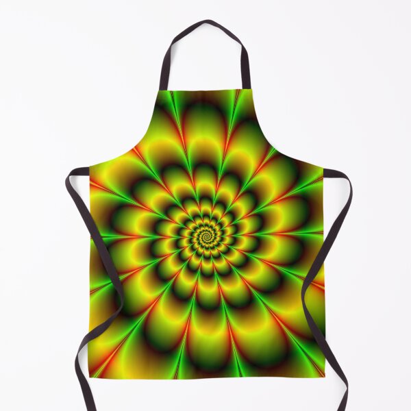 Item preview, Spiral Rosette in Yellow Green and Red designed and sold by EyeBogglers.