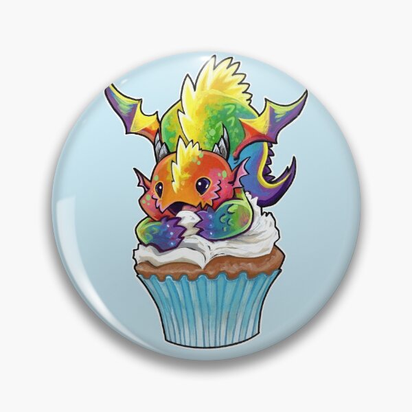 Item preview, Cupcake dragon rainbow  designed and sold by ArtOfBianca.