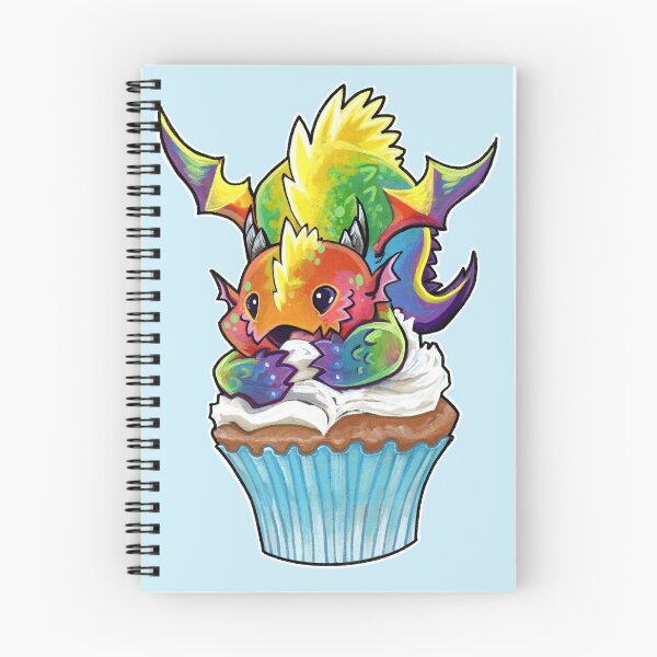 Item preview, Cupcake dragon rainbow  designed and sold by ArtOfBianca.
