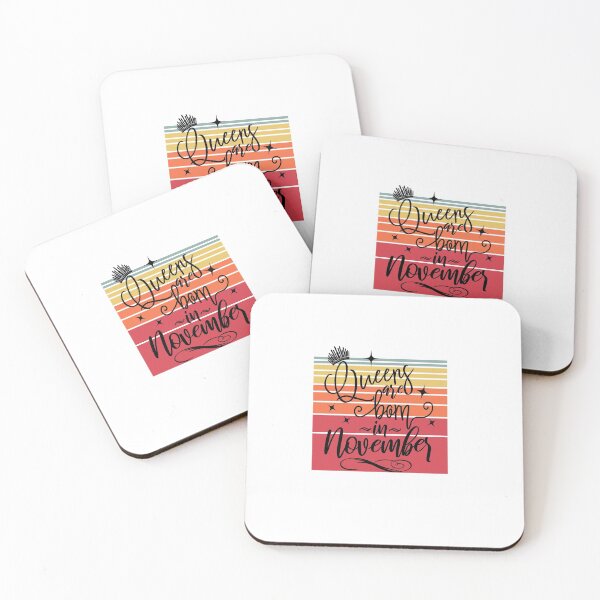 Item preview, QUEENS R BORN IN NOVEMBER: Funny vintage retro Birthday design. designed and sold by fajali master.