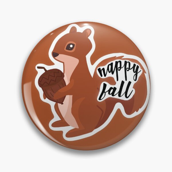 Artikelvorschau, "Happy Fall" Eichhörnchen mit Eichel entworfen und verkauft von piperdooley.