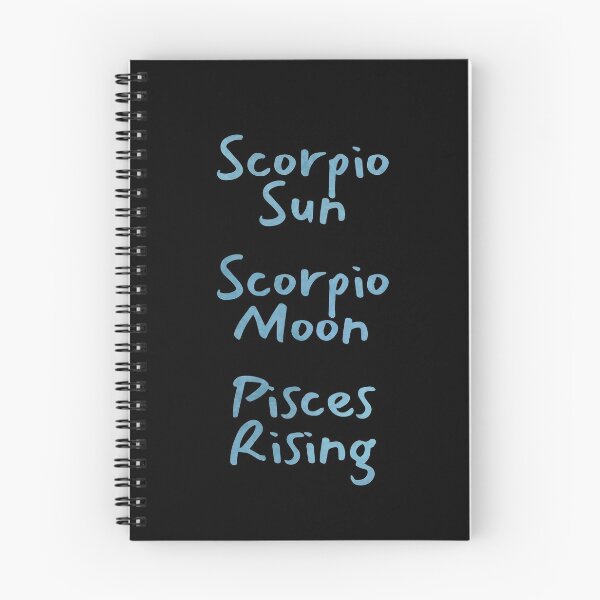 Item preview, Scorpio Sun Scorpio Moon Pisces Rising Text designed and sold by leomooncreates.