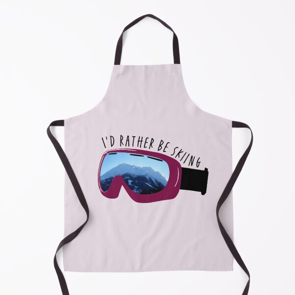 Item preview, I'd Rather Be Skiing Ski Goggles (pink red) designed and sold by Johnston Creative.