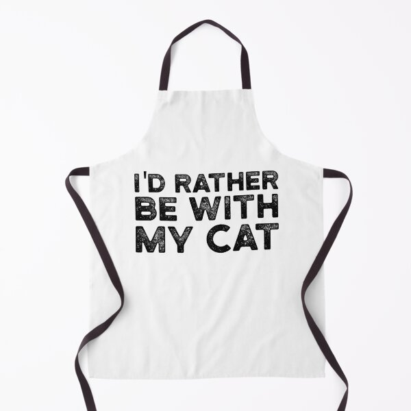 Item preview, I'd Rather be with My Cat , Gift for Cat Mom or Cat Dad designed and sold by CodingForTech.