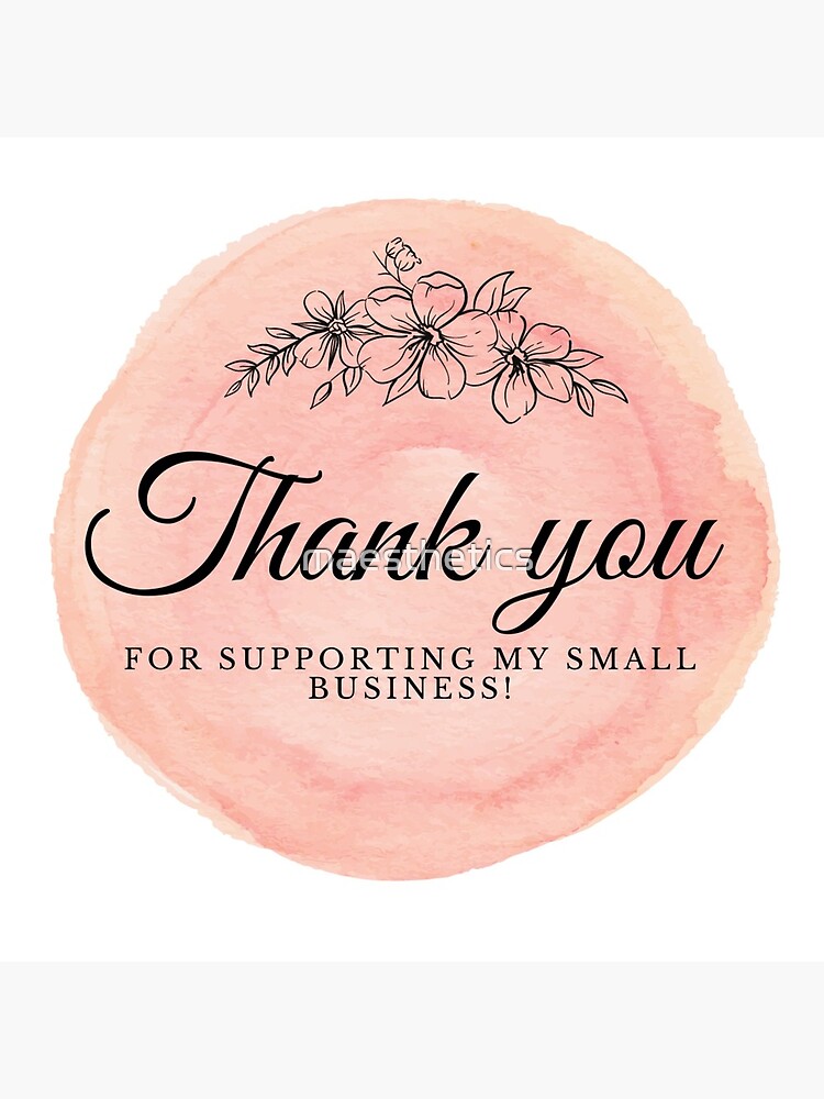 Thank You Card for for Supporting My Small Business Greeting Card